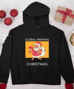 Global warming christmas novogodišnji duksevi sa štampom. Originalan poklon za novu godinu.