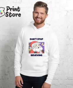 Don't stop believing beli novogodišnji duks. Originalni novogodišnji poloni u online Print Store prodavnici.