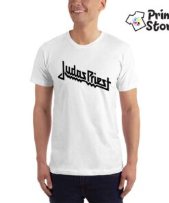 JUDAS-PRIEST-(Band-logo-Art)-bela-muska-majica