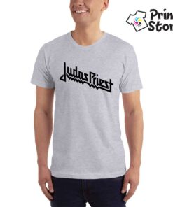 JUDAS-PRIEST-(Band-logo-Art)-siva-muska-majica