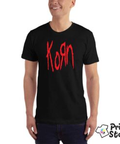 KORN-(Band-Logo)-crna-muska-majica