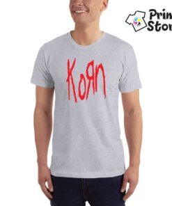 KORN-(Band-Logo)-siva-muska-majica