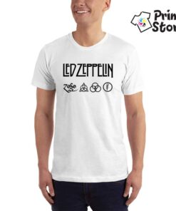 LED-ZEPPELIN-(Logo-Art)-bela-muska-majica