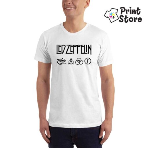 LED-ZEPPELIN-(Logo-Art)-bela-muska-majica