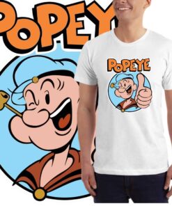 Popeye-OK-muška-bela-majica