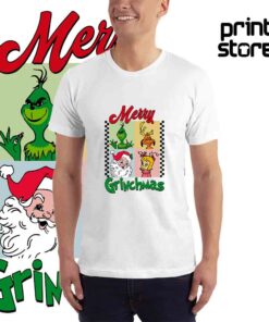 Merry-grinchmas4-Muška-bela-majica-kratak-rukav